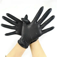 Gloves Nitrile Food Grade Waterproof Kitchen Thicker Black Nitrile Powder Latex Free Exam Disposable Gloves