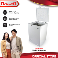 Dowell CFR-100 4 cubic feet Chest Freezer with Chiller Dual Function