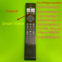 Original Voice Remote Control for Philips Smart TV 55OLED936/12 65OLED936/12 55PUS9206/12 65PUS9206/12 65PML9636/12 75PML9636/12