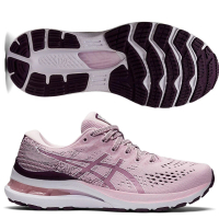 【asics 亞瑟士】GEL-KAYANO 28 D 寬楦 女款 支撐型 慢跑鞋(1012B046-702 玫粉 低足弓外翻足旋適用)