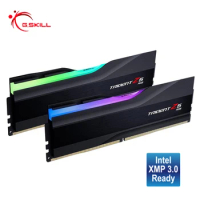 G.SKILL Trident Z5 RGB Series (Intel XMP 3.0) DDR5 RAM 32GB (2x16GB) 6400MT/s CL32 1.40V Desktop Computer Memory UDIMM - Black