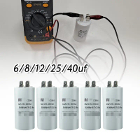 Capacitor Starting Kompresor CBB60 Tegangan 450V AC Tersedia Ukuran 6uf 8uf 12uf 25uf 40uf