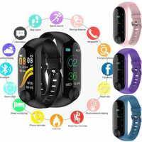 PYMH Smart Band Watch Bracelet Wristband Fitness Tracker Blood Pressure HeartRate M3s