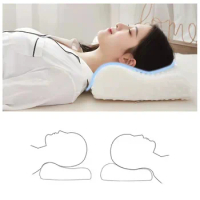 1PC Replacement Orthopedic Pillow Latex Massage Pillows Natural Latex Memory Pillow Sleeping Home Supplies With Pillow Cover