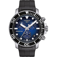 TISSOT Seastar 海星300米潛水石英錶-橡膠款-T120417170410