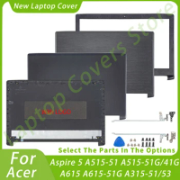 New Laptop Replace Covers For Acer Aspire 5 A515-51 A515-51G A515-41G A615 A615-51G LCD Back Cover Front Bezel Hinges Top Cases