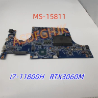 Original MS-15811 Laptop Motherboard For MSI KATANA GF66 11UG MS-1581 i7-11800H RTX3060M Mainboard All Tests OK