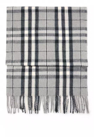 Mango 方格流蘇頸巾