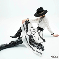 【iROO】華麗宮廷風雪紡長洋裝