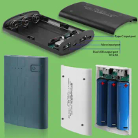 Convenient Power Bank Shell Dual USB Output Durable Power Bank Case 3x18650 Batteries Portable Charger Case