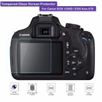 9H Hardness Premium Tempered Glass LCD Screen Protector Shield Film For Camera Canon EOS 1200D / 1300D / EOS Kiss X7 Accessories