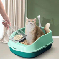 Cat Litter Scoop Stainless Steel Sturdy Large Poop Scooper For Litter Box Multifunctional Hangable C