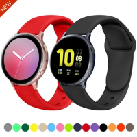 22mm 20mm Silicone strap For Samsung Galaxy watch 3/4/5 Gear S3 Huawei watch GT2 Pro Watch Replacement Wristband For Amazfit GTR