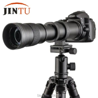 JINTU 420-800mm F/8.3 Telephoto Manual Focus Lens Kit for Canon EOS M EF-M Mount M10 M50 M100 M5 camera telescope photo