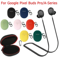 Anti-Fall Silicone Earphone Cases For Google Pixel Buds A-Series/Pixel Buds Pro Headphones Case Bag Bluetooth Earphone Cover New