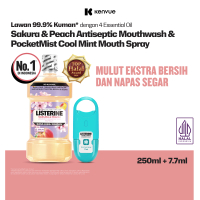 Bundling Listerine PocketMist Cool Mint / Mouth spray untuk napas ekstra segar seketika lawan bau mu