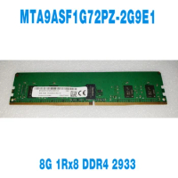 1PCS For MT RAM 8G 8GB 1Rx8 DDR4 2933 PC4-2933Y REG Server Memory Fast Ship High Quality MTA9ASF1G72PZ-2G9E1