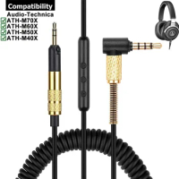Replacement Cable Extension Cord for Audio Technica ATH-M50X ATH-M40X ATH-M70X ATH-M60X ATH M70X M60X 50X 40X Headphones