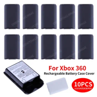 ABS Battery Back Cover Case with Sticker Wireless Controller Battery Cover Game Accessories Replacement for Xbox 360