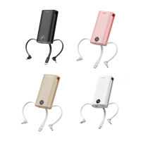 【iWALK】小魷魚 免帶線9000mAh 18w PD快充行動電源(自帶3線Lightning、TYPE-C、Mirco-USB 線)