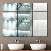 Vinyl Kaca Cermin Stiker Sticker Dinding Wallpaper Mirror