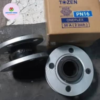 TOZEN Oneflex PN16 UK 4 Inch DN100 Karet EPDM Flange Galvanis Putih PN16 16 Bar Flexible Joint TOZEN