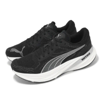 【PUMA】慢跑鞋 Magnify Nitro 2 男鞋 黑 白 氮氣中底 緩衝 回彈 訓練 運動鞋(376909-01)