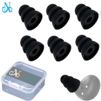 6Pcs Soft Eartips for Samsung Galaxy Buds 2 Triple Three Flange Silicone Ear Tips Noise Reduce (Not fit in charge case)