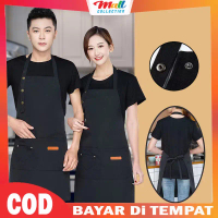 MALL - Celemek Apron Barista Premium Pria Wanita Cafe Restoran Dapur Masak Anti Air Korea CLM05 Plas