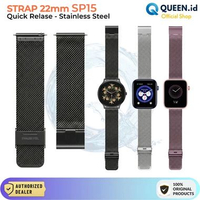 QUEEN X Olike Strap Tali Jam Stainless Steel 22mm Quick Relase Pin Universal Smart Watch Sport Strap