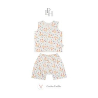 Little Palmerhaus - Setelan Bayi Lengan Kutung / Buntung 0-12 bulan (Little Wear Button Sleeveless S
