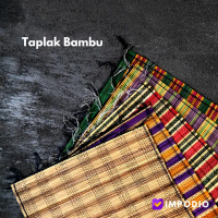 Taplak bambu IMPODIO / tatakan anyaman lidi / properti foto