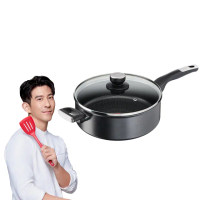 【Tefal 特福】法國製極上御藏系列26CM不沾鍋深煎鍋/深平底鍋-加蓋-加蓋(IH爐可用鍋/電磁爐適用)