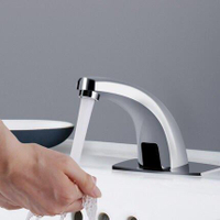 優品誠信商家 感應式水龍頭全自動感應龍頭單冷熱水智能紅外線感應洗手器家用