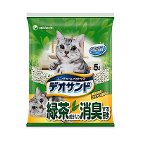 日本Unicharm消臭大師 尿尿後消臭貓砂-綠茶香 (5Lx4包/箱)