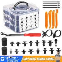 [ Giao hàng nhanh chóng ] Ốc vít nhựa ô tô, cản xe 750PCS cố định đinh tán nhựa, kẹp nhựa ô tô Phụ T
