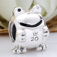 Original Vintage 2020 limited edition frog Beads Fit 925 Sterling Silver Animal Bead Charm Bracelet Bangle DIY Jewelry