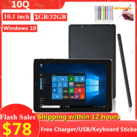 Hot Sales Windows 10 Tablet 10.1 INCH 1GB DDR+32GB 10Q WIFI 1280 x 800 IPS Dual Camera Quad Core HDMI-Compatible