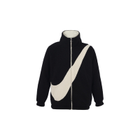 Nike Swoosh LOGO 黑白大勾 搖粒絨 雙面穿 風衣 絨毛羔 羊毛 刺繡 外套 DC5138-010
