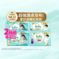 【幫寶適】一級幫 散熱拉拉褲 M-XXL/ 黏貼型M-XL嬰兒紙尿褲/褲型/尿布 2箱(拉拉褲氣感散熱腰圍/遠離紅屁屁)
