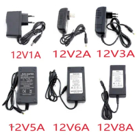 AC-DC 12V Swiching Power Supply Source 1A 2A 3A 5A 6A 8A Transformator 220V To 12 Volt Universal Adapter Charger SMPS for CCTV