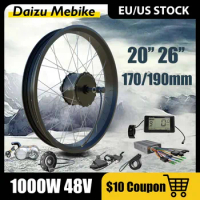 Fat Tire Ebike Conversion Kit 1000w 48v Brushless Hub Motor Electric Bike Conversion Kit 20x4.0 26x4.0 Snow Ebike Rear Drive