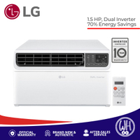 LG LA150GC2 1.5HP Dual Inverter Window Type Aircon, 70% Energy Savings