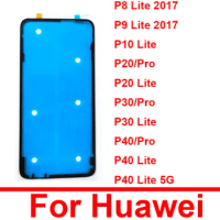 2PCS Back Battery Housing Cover Sticker Adhesive Glue Tape For Huawei P8 P9 P10 P20 P30 P40 Pro Lite 2017 Parts