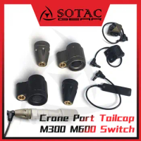 Tactical Crane Port Tailcap Cover for M300 M600 Flashlight OKW PLHV2 Outdoor Weapon Scout Light Switch Cap SOTAC GEAR