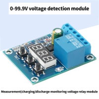 DC9V 12V 24V Battery Voltage Monitor Module Relay Switch Control Board Module High Low Voltage Charge Discharge Protection Board