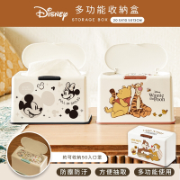 【收納王妃】迪士尼 Disney 50入口罩萬用收納盒 衛生紙盒 濕紙巾盒 桌上收納 米奇 米尼 小熊維尼 奇奇蒂蒂