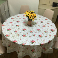 時尚可愛空間餐桌布373 茶几布 隔熱墊 鍋墊 杯墊 防水圓餐桌布 (直徑150cm)