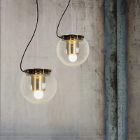 Modern simple LED chandelier Lamps living room bar decoration creative glass magic bean bedside chandelier light