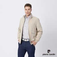 Pierre Cardin皮爾卡登 男款 都會休閒立領薄夾克外套-卡其色 (5215663-84)